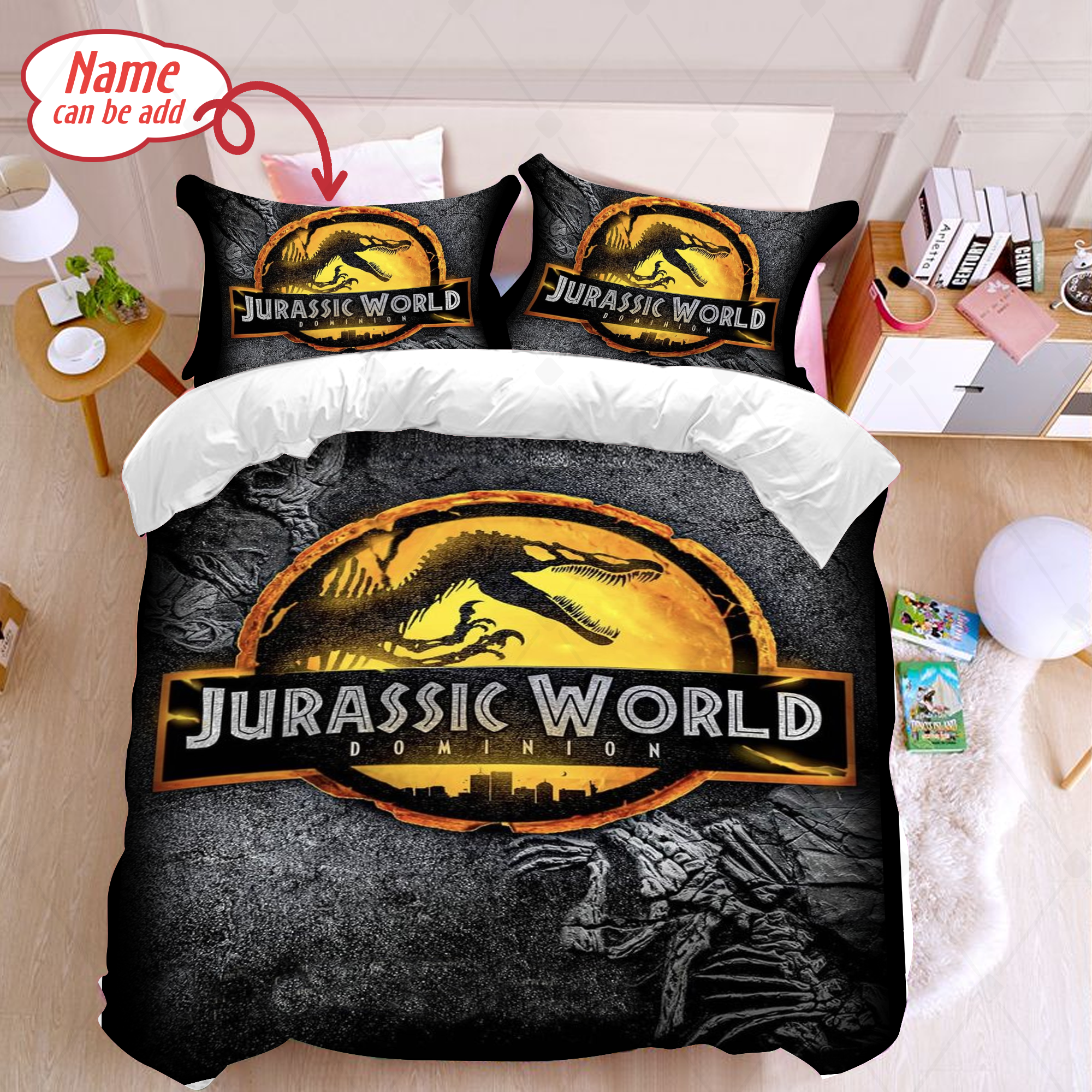 Personalized Jurassic World Dominion Bedding Set Jurassic World Dominion Duvet Cover And Pillowcase Jurassic World Movie 2022